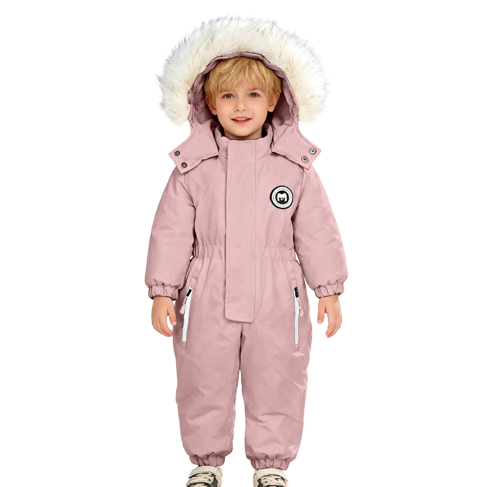 Zero Xposur Toddler Boys Blue Pixel Snowsuit Coat & Snow Bibs Set