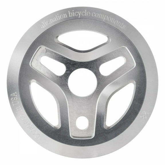 Alienation Starship Chainring 28t 1pc/3pc 1/2in x 1/8in Steel Silver BMX Bike