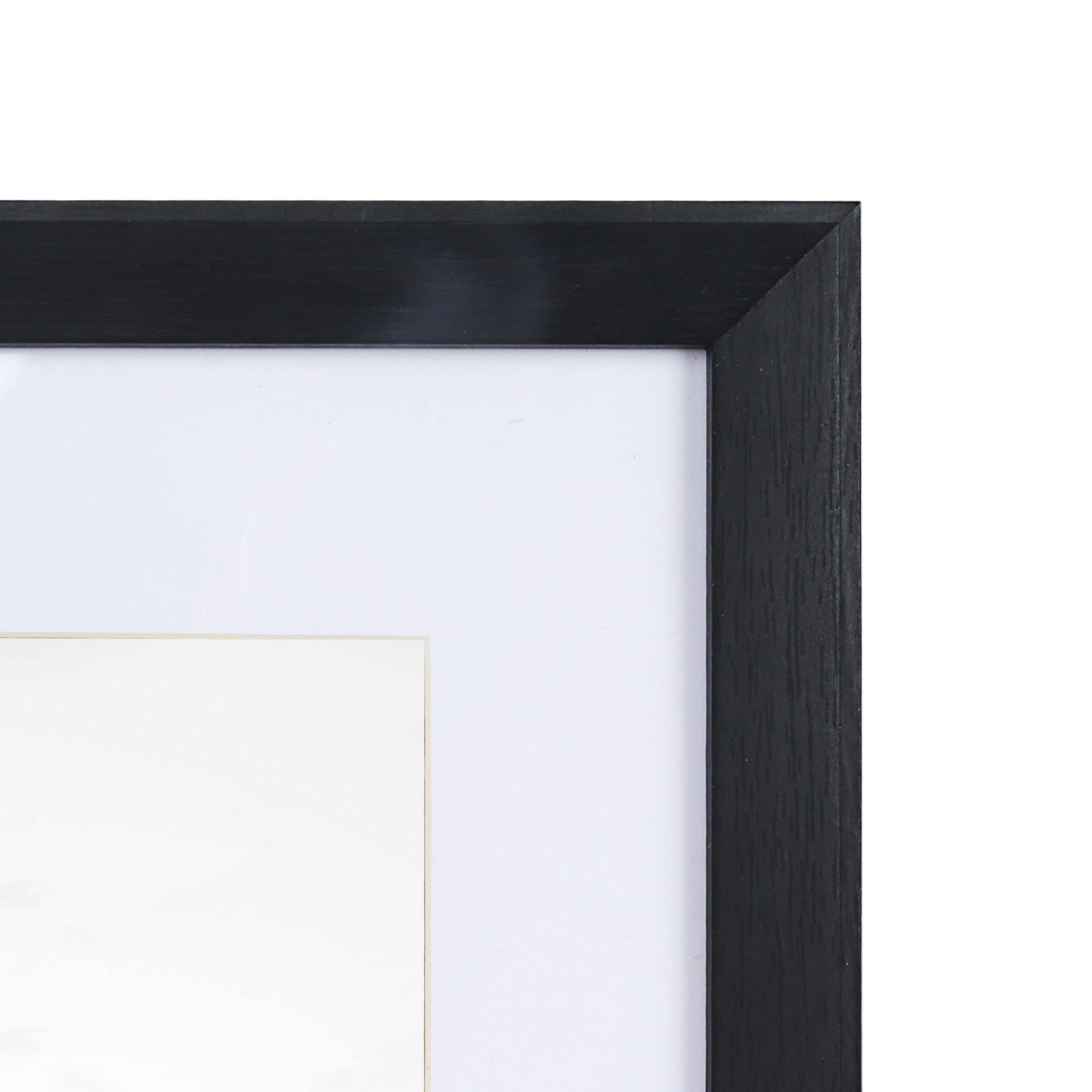 Scholartree 5 PACK 8x10 Wooden Picture Frames, 8x10 Matted to 5x7 Tabletop Picture Frame, Black
