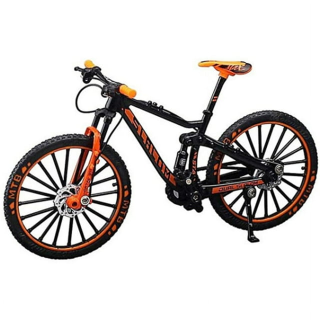 Mini 1:10 Alloy Bicycle Scale Model Dasktop Simulation Ornament Finger Mountain Bikes Toy