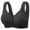 Black, variant on Ahdbta Bra for Seniors Front Button Closure Bras Older Women No Underwire Easy Close Bra Full Coverage Soft Cup Sleep Bra