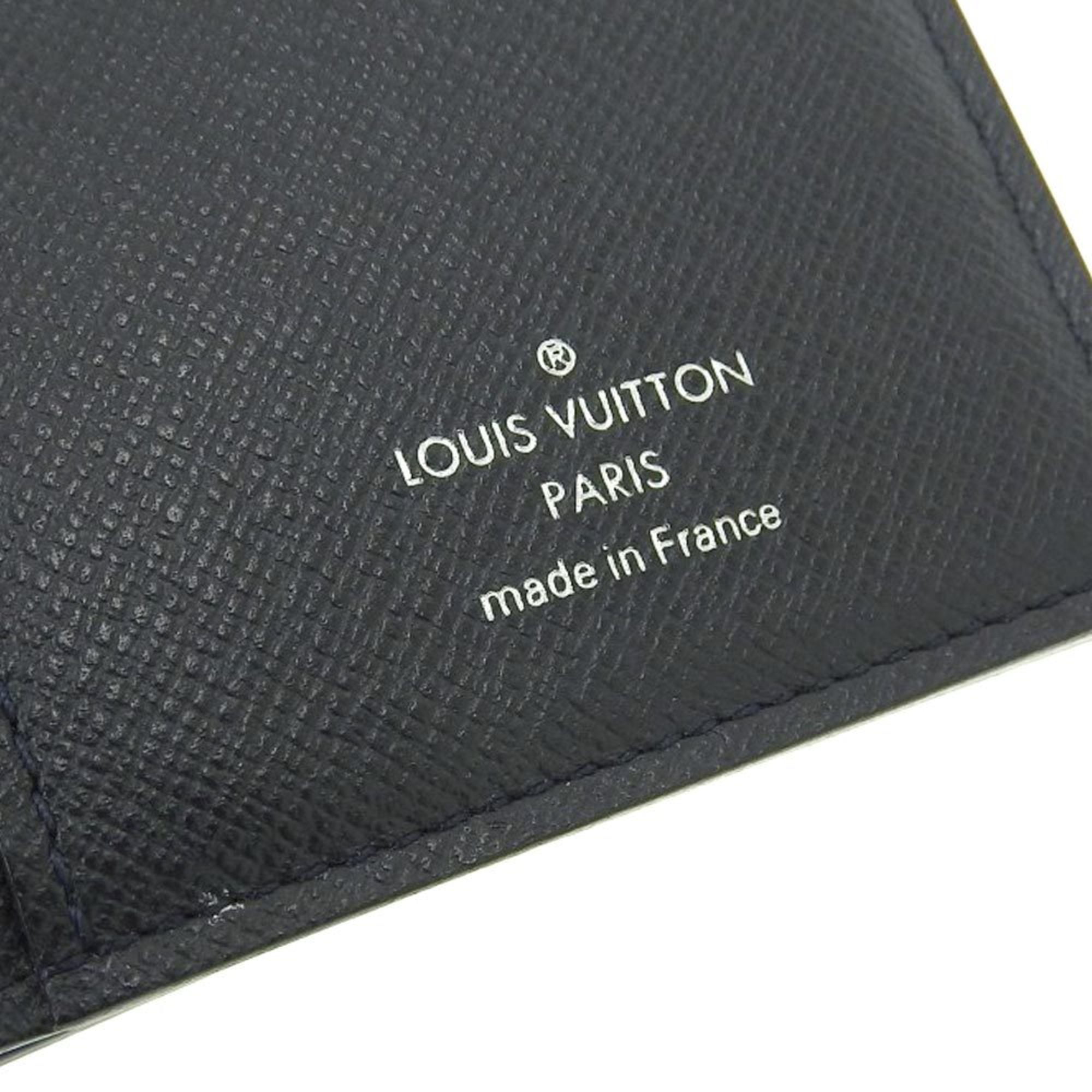 Louis Vuitton LOUIS VUITTON Taiga Portefeuille Brother Bifold Long Wallet  Glacier Gray M32653