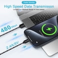 thumbnail image 3 of Fast Charger USB Wall Charger Type C Charger with 6FT Type C Cable Fast Charging Android Charger, USB C Charging Cable USB Cables for Samsung Galaxy, Android, Black, 3 of 8