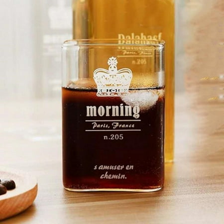 

Square Heat-resistant Thickening Glass Cup for Cocktails Cappuccinos Juices Smoothies Milkshakes