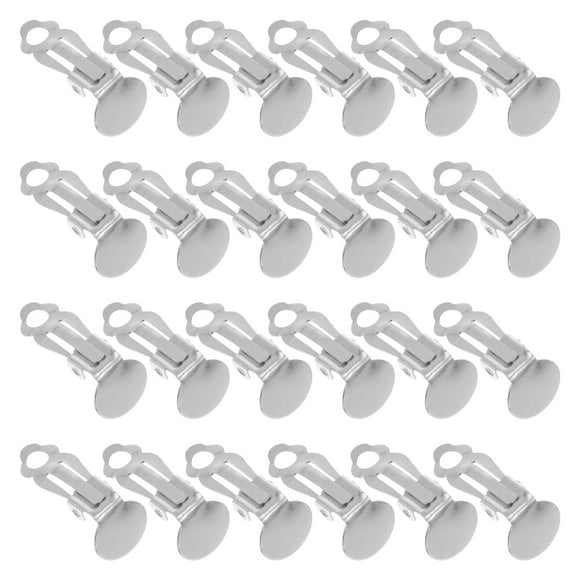 100pcs Base de arete de clip de 100 piezas CLIPS ORA NO PIER PIERADO ACCESORIOS