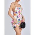 thumbnail image 6 of Musuos Women Sling Dress, Sleeveless Backless Sequined Flower Club Party One-Piece Dress, 6 of 10