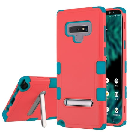 Military Grade Certified TUFF Hybrid Armor Case with Stand for Samsung Galaxy Note 9 - Pink