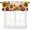 Pink, variant on Boho Orange Curtain Valance for Windows/Kitchen/Living Room/Bedroom, Country Style Bohemian Floral Retro Tribal Rod Pocket Window Treatment Short Drape Topper Small Tier Cafe Curtains Panel 54X18