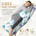 thumbnail image 4 of Naloa Cool Giraffe Super Soft 20x60 Body Pillow Case,Long Side Hidden Zipper（PILLOWS ARE NOT INCLUDED）, 4 of 6