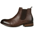thumbnail image 2 of Vance Mens Garrett Pull-on Cap Toe Chelsea Boot, Widths Available, 2 of 8