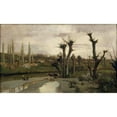 thumbnail image 2 of Joaquim Vayreda 24x16 Black Ornate Framed Double Matted Museum Art Print Titled: The Beginning of Spring (1877), 2 of 5