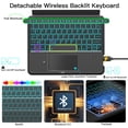 thumbnail image 4 of Funda de teclado JUQITECH para Samsung Galaxy Tab S10+ 12.4 2024, 4 of 8