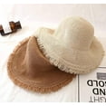 thumbnail image 5 of CoCopeaunts Floppy Straw Hat for Women Wide Brim Summer Handmade Woven Sun Hats UV Protection Breathable Beach Hat with Fringes, 5 of 6