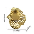 thumbnail image 3 of Luoshdecor Metal Leaf Flower Shaped Candel Holder,Gold Hollowed Out Tea Light Holder for Tabletop Holiday Decoration, 3 of 7