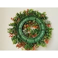 thumbnail image 6 of NICKSUN White Pumpkins Ranunculus Wreath Fall Decor for Front Door, Handmade Hydrangea Big White Pumpkin Wreath, Festival Eucalyptus Leaf Berry Autumn Thanksgiving Wreaths(13.8in), 6 of 6