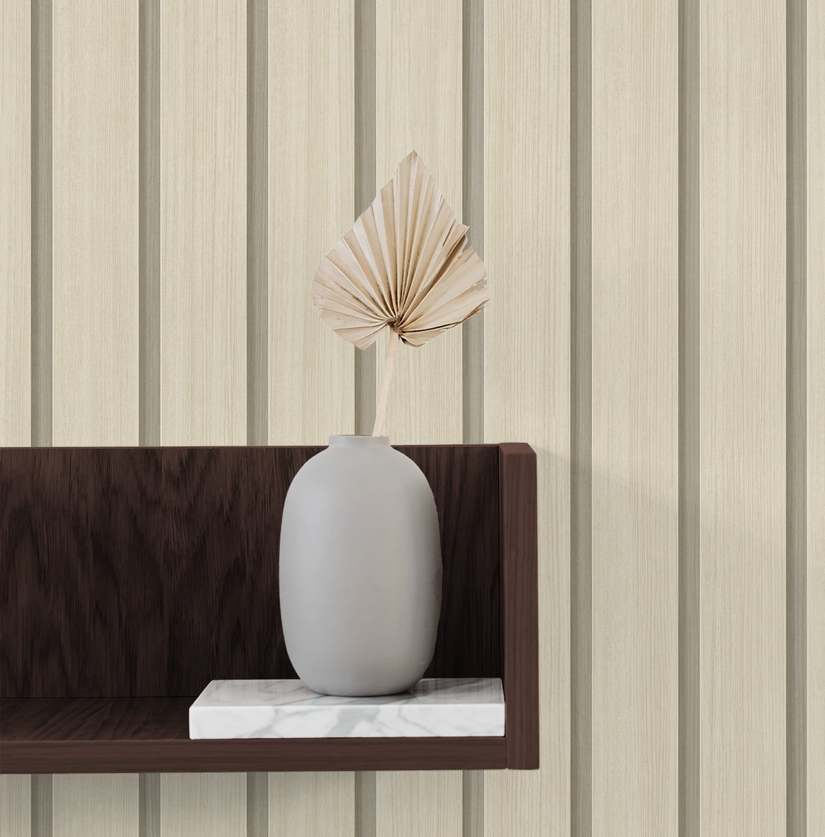 Stacy Garcia Home Faux Wooden Slats Peel and Stick Wallpaper