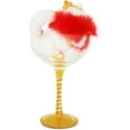 thumbnail image 2 of Pavilion Gift Company Hiccup by H2Z 9-1/4-Inch White Purrrussian Cocktail Glass with Tall White Persian, 2 of 3