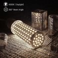 thumbnail image 2 of LED corn light bulb, E27 LED filament bulb 60 W corn LED bulb 4500 K 5850 lm 550 W equivalent LED light bulb for factory warehouse garage yard, non di, 2 of 5