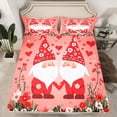 thumbnail image 2 of Homewish Happy Valentine'S Day Bed Sheets,Kawaii Cartoon Gnome King Sheets,Cute Colorful Flower Sheet Set For Gtirls Teens,Super Cozy Room Decor,4-Piece, 2 of 7