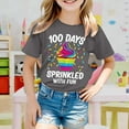 thumbnail image 1 of T-shirt Décontracté à Manches Courtes pour Filles pour Usage Quotidien avec Imprimé Mignon de Dessin Animé, Col Rond, Haut d'Été pour Enfants et Adolescents, 1 of 3