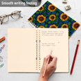 thumbnail image 4 of FORMRS 1-Subject Spiral Notebook 8" x 5" College Ruled 60 Refillable Sheet A5 Hard Cover, 2 Pack, Blue Art Sunflowers, 4 of 7