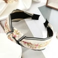 thumbnail image 5 of Ethnic Hairband (Embroidery Flower/Leaf Headband) Bezel, Cross Knotted Head Bands for Women and Girls, 5 of 35
