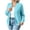 Sky Blue, variant on cocolona Sporty Sweatshirts for Women Long Sleeve Zipper Lightweight Solid Color Jackets Trendy Casual Fall Tops