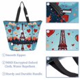 thumbnail image 3 of Bolso bandolera impermeable con diseño de la Torre Eiffel, con preservación del calor y película de aluminio impermeable, tela Oxford encriptada 900D, tamaño: 52 x 36,5 x 14,5 x 32 cm (20,1 x 14,3 x, 3 of 7