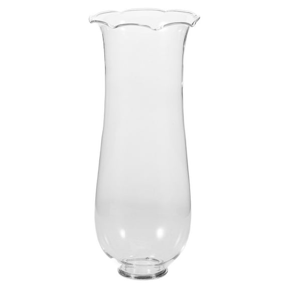 FOLOYORI Candle Pillar Holder Transparent Glass Hurricane Candle Holder 1Pcs