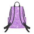 thumbnail image 2 of Naloa Lilac Glittering Print Lightweight DayBackpack Suitable for school, work, shopping, travel, etc., 2 of 5