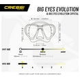 thumbnail image 5 of Cressi Big Eyes Evolution Mask Clear Skirt, 5 of 5