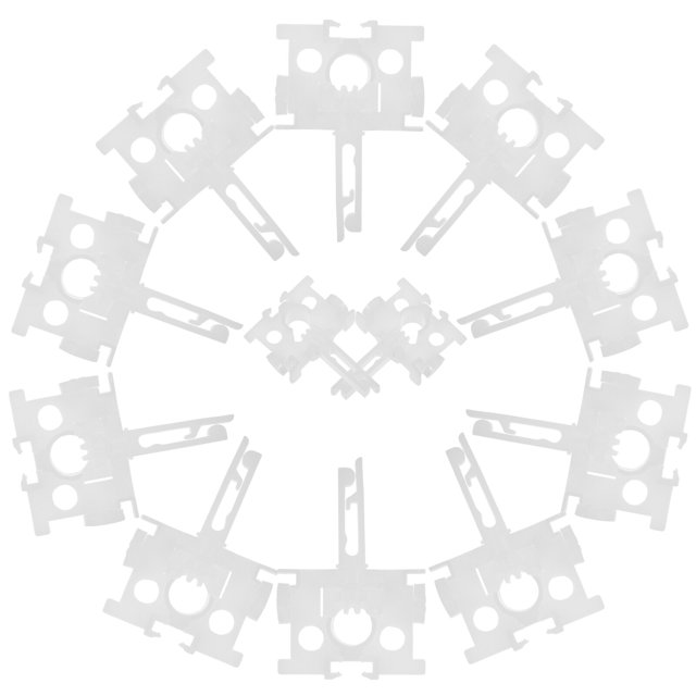 Vertical Blind Carrier With Stem 12pcs Vertical Blind Carrier with Stem Replacement Plastic