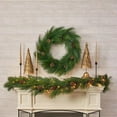 thumbnail image 6 of 9 FT Thanksgiving Christmas Garland - Rustic Long Needle Pine Wreath, with Pine Cones, Fall Decor, Christmas Decorations for Mantle Wall Door, 6 of 6