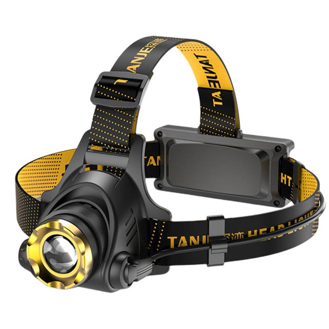 Faro LED USB Recargable Faro de pesca Zoom para acampar Senderismo Aventura