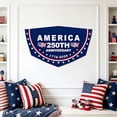 thumbnail image 4 of America 250th Anniversary Patriotic Shaped Banner, Polyester 1776-2026 Star/Rectangle/Oval/Pennant Wall Hanging Decor, 4th of July Independence Day Home Porch Party Decoration, 4 of 6