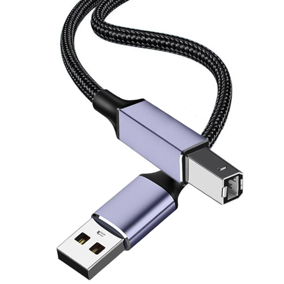 Reliable USB 2.0 to USB B Printer Cable for Printer and Digital Piano