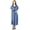 Blue, variant on Bimba Women Long Kaftan Maxi Cotton Gown Caftan Night Wear Coverup