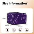 thumbnail image 5 of Uemuo Crystal Purple Snowflake Print Toaster Cover 4 Slice, Small Kitchen Appliance Covers, Toaster Oven Cover with Loop, Bread Machine Cover Dust Cover Protection, 5 of 7
