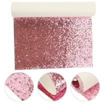 Baluue Reversible Sequin Fabric Glitter Fabric Sheet Pink Sequin 1Pack