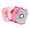 thumbnail image 2 of TELOLY 4Pcs Dog Clothes,Breathable Fabric Dog Shirt,Lightweight Comfortable Fit Pet Vest Costume,S, 2 of 4