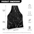 thumbnail image 7 of KUIFORTI Crochet Bag Organizer Yarn Storage Bag Black Marble Crochet Tote Bag for Crochet Lovers Yarn Lover Bag Knitting Bag Accessories, Size S, 7 of 7