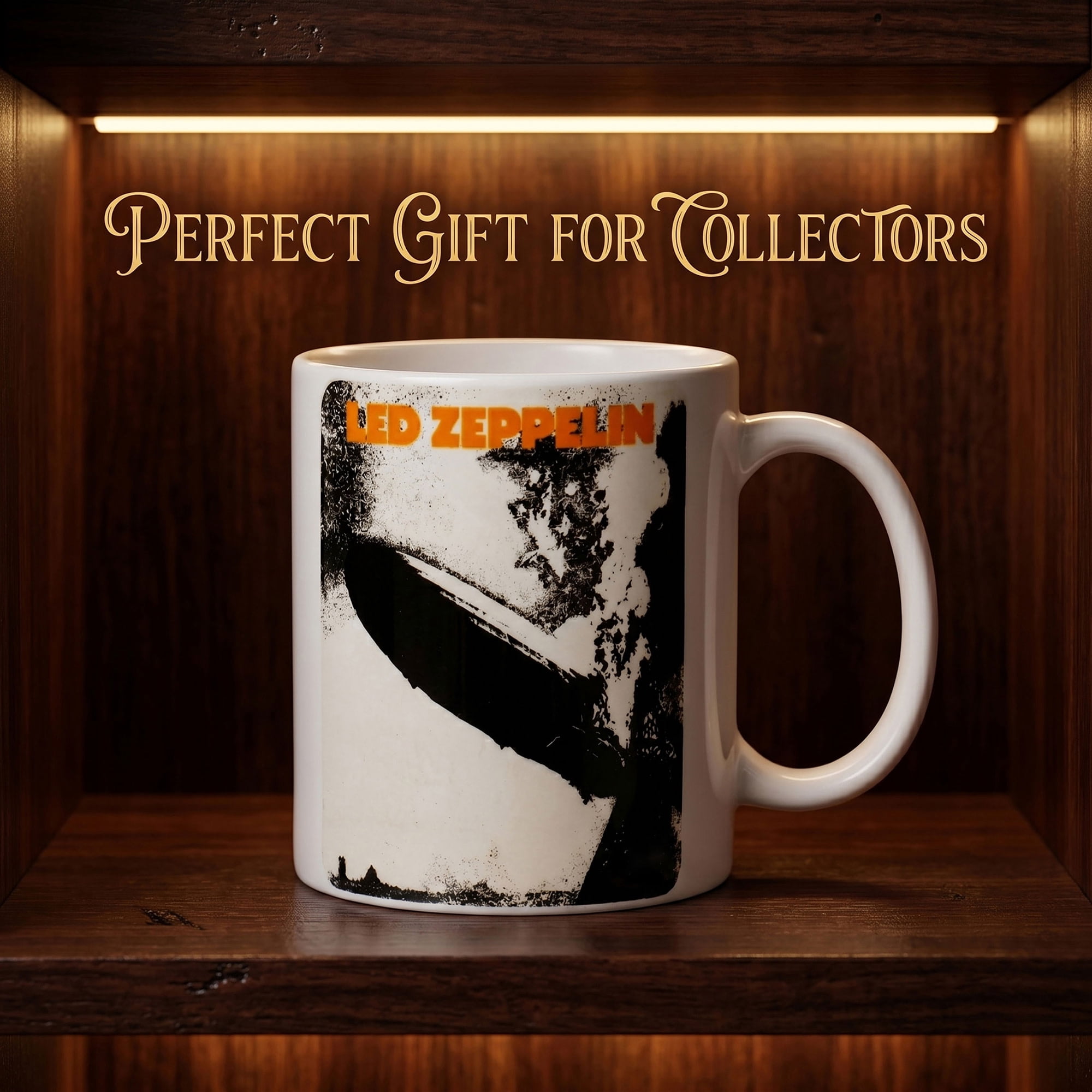 Pyramid America: Led Zeppelin - 11oz Ceramic Mug - Coffee & Tea Cup, Classic Rock Band Art, Microwave-Dishwasher Safe, Music Fan Collectible, Licensed