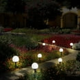 thumbnail image 4 of Luces solares para jardín, impermeables, paquete de 2, con forma de globo, para exteriores, villas, jardines, entradas, patios, etc., 4 of 5