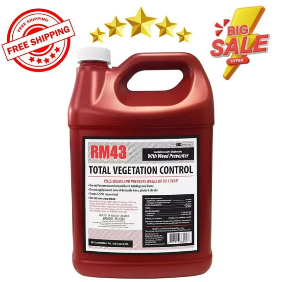 RM43 Total Veg Control Glyph Imazapyr Root Weed Preventer and Grass killer 1 GAL