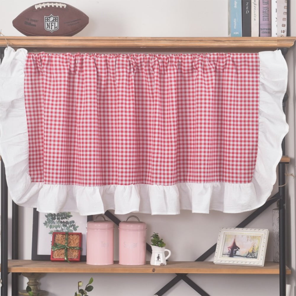 Sanviglor Half Kitchen Curtains Rod Pocket Scarf Valance Semi Sheer