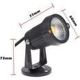 thumbnail image 2 of Foco LED TUNC Cob 5W 220V Ajustable para Iluminación Exterior Jardín 6000k Blanco Frío, 2 of 5