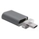 thumbnail image 1 of Adaptador C, transferencia de datos de 10 Gbps, vídeo 4K a 60 Hz, conector pro/Air, otros dispositivos Gris Recto, 1 of 9