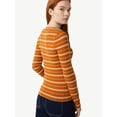 thumbnail image 2 of Free Assembly Women's Ribbed Crewneck Top with Long Sleeves, 2 of 6