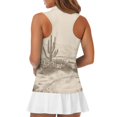 thumbnail image 5 of Whosucclay Saguaro Desert Sketch Print Golf Sleeveless Tank for Women, Easy Clean Women's Sleeveless Golf Shirts Elastic Moisture Wicking Golf Shirts for Women, 5 of 8