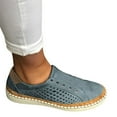 thumbnail image 4 of Qiaocaity Women Shoes on Clearance, Up to 20% off, Women's Slip On Shoes Slip-On Comfort Fashion Comfortable for Walking Sneakers Slip On Shoes Blue 38, 4 of 5